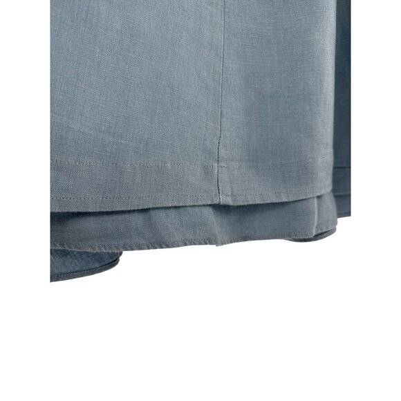 La Naturelle Linen Womens Skirt S‎ Blue Eco-Friendly Sustainable - Picture 5 of 7